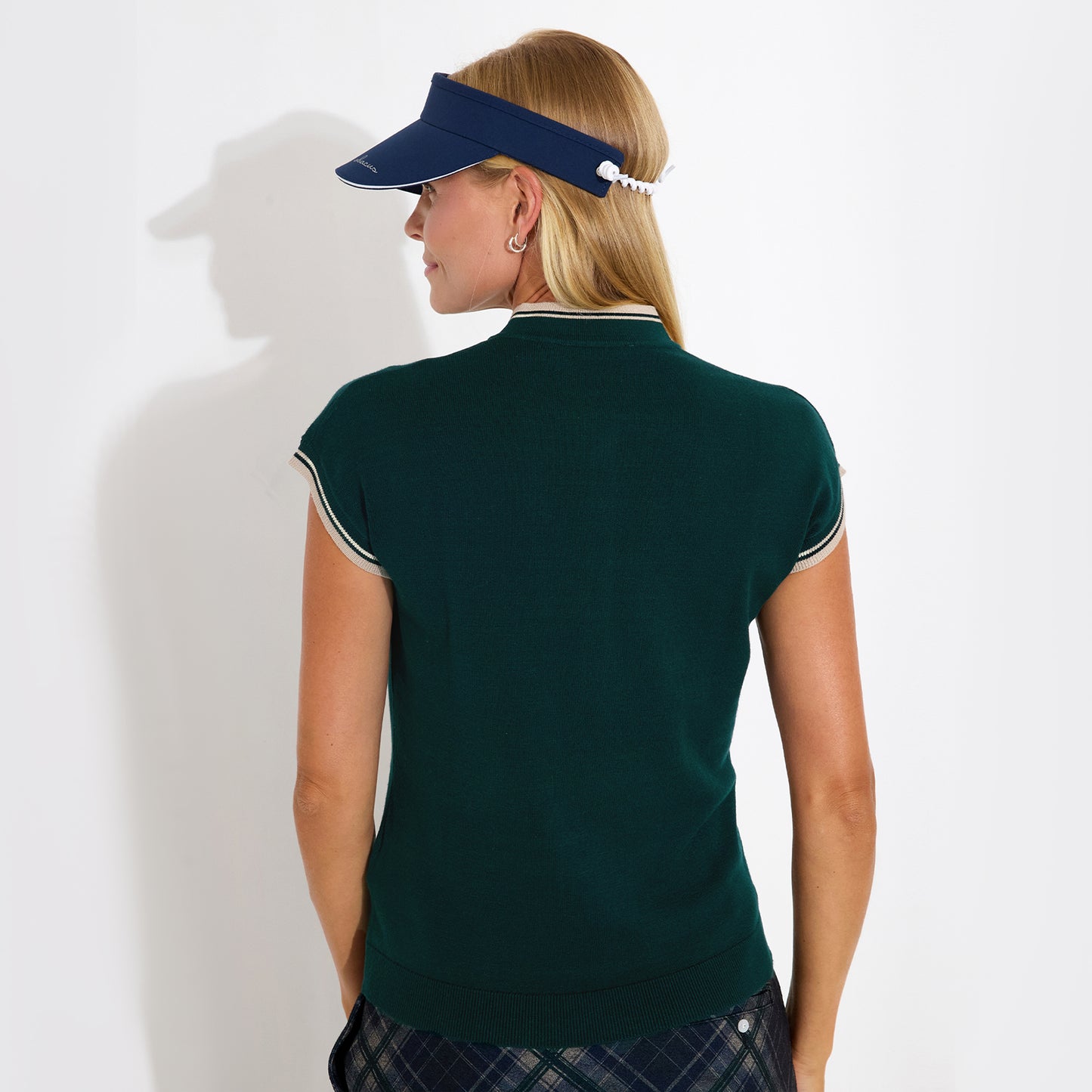 Abacus Ladies Knitted Cap Sleeve Polo