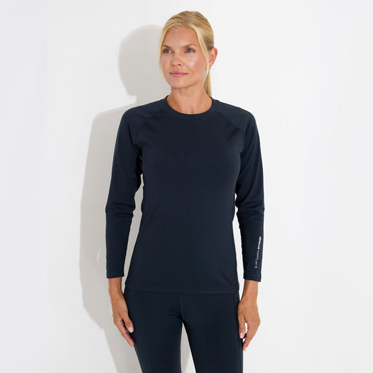 Abacus Ladies Navy Brushed Back Base Layer