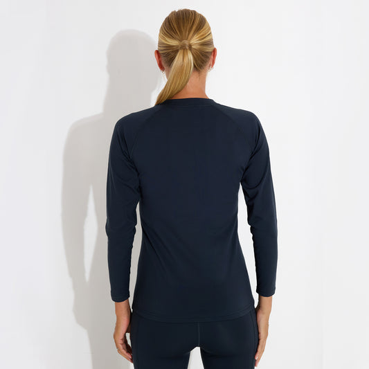 Abacus Ladies Navy Brushed Back Base Layer