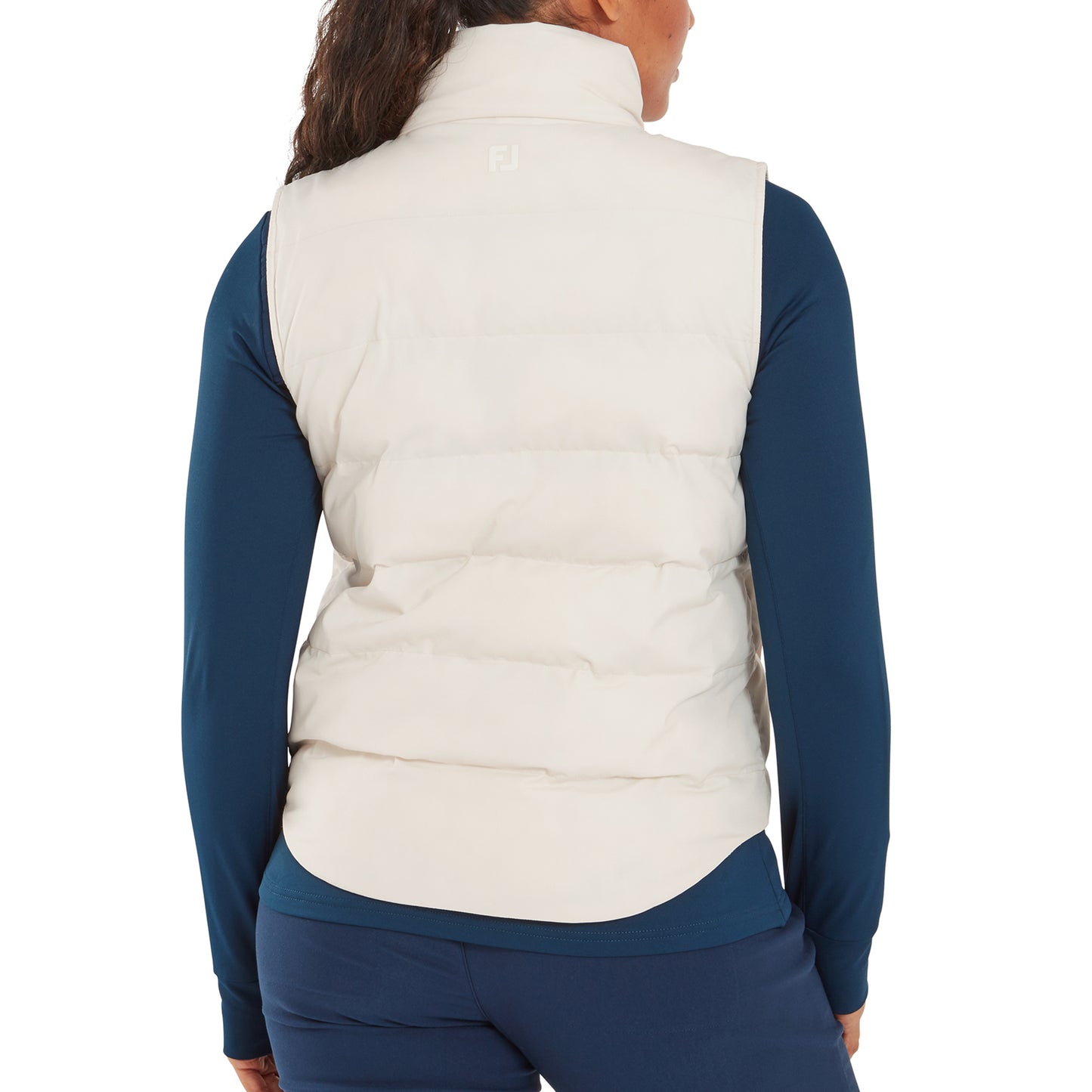 FootJoy Ladies Soft Shell Thermal Insulated Gilet in Off White