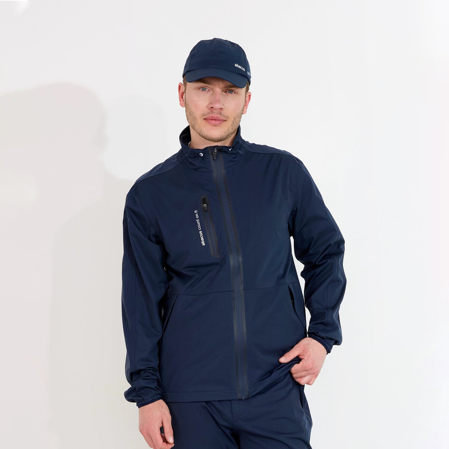 Abacus Mens Bounce Waterproof Jacket in Navy