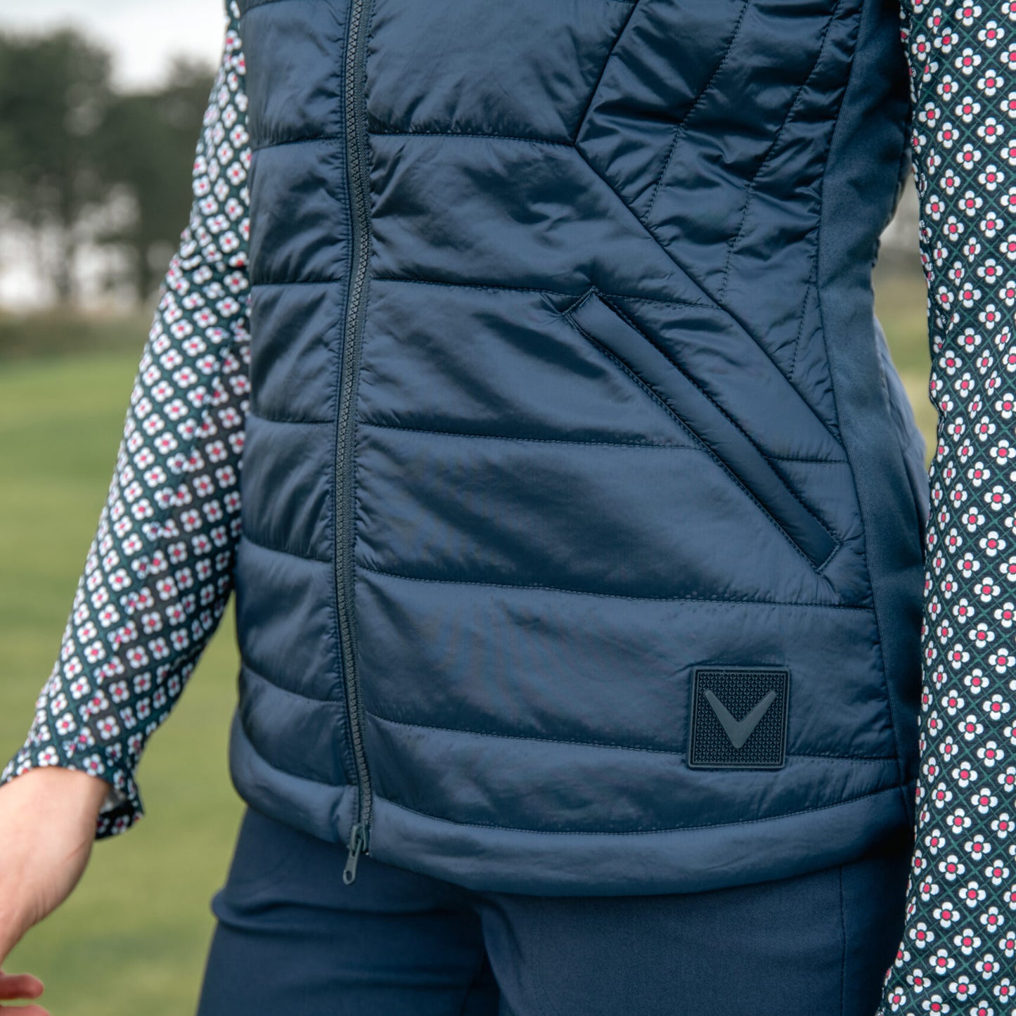 Callaway Ladies Golf Quilted Gilet with Primaloft in Navy