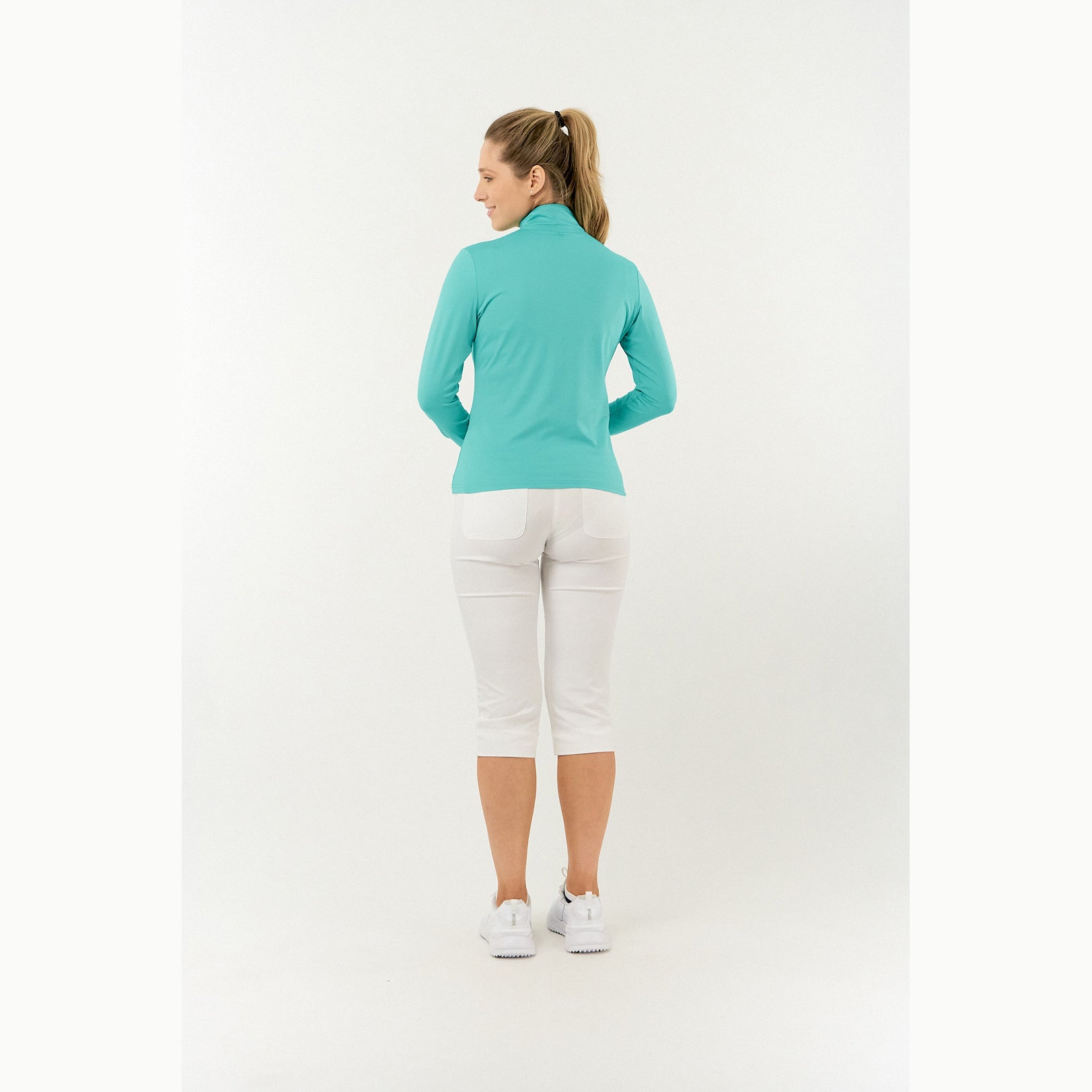 Pure Ladies Lightweight Mid-Layer Top in Ocean Blue