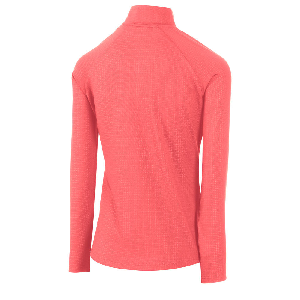 Island Green Ladies Lightweight Mid-Layer Jacket in Coral Pink