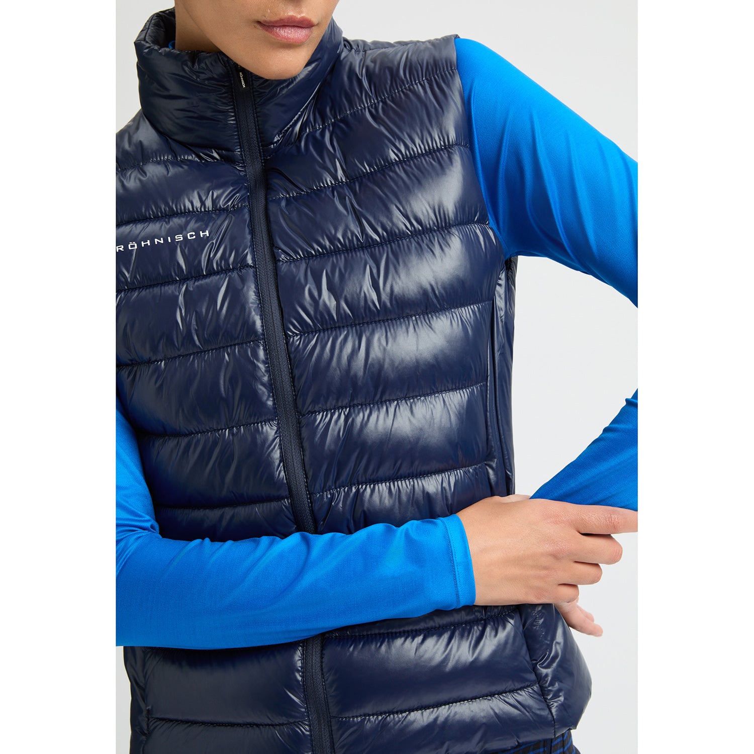 Rohnisch Ladies Navy Lightweight Quilted Golf Gilet