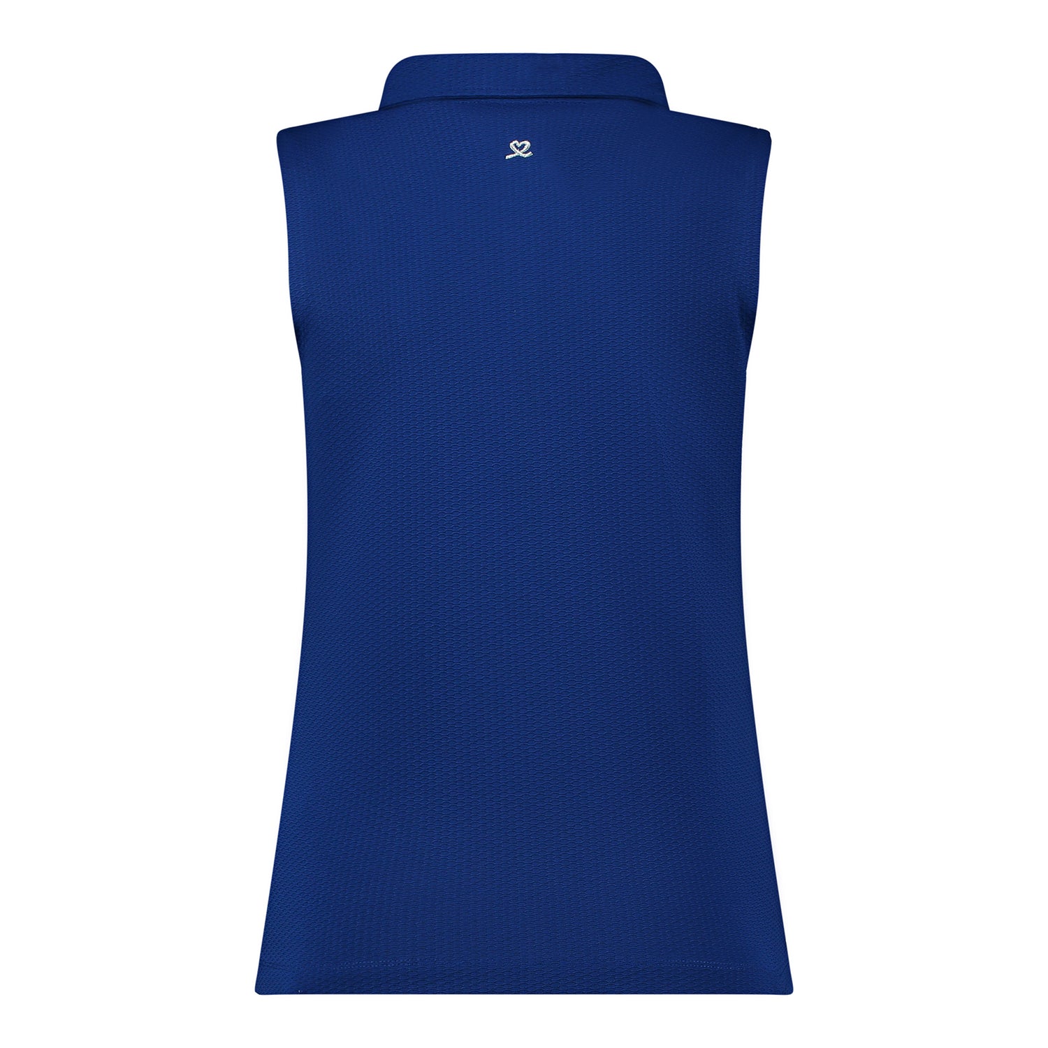 Daily Sports Honeycomb Structured Sleeveless Polo in Spectrum Blue