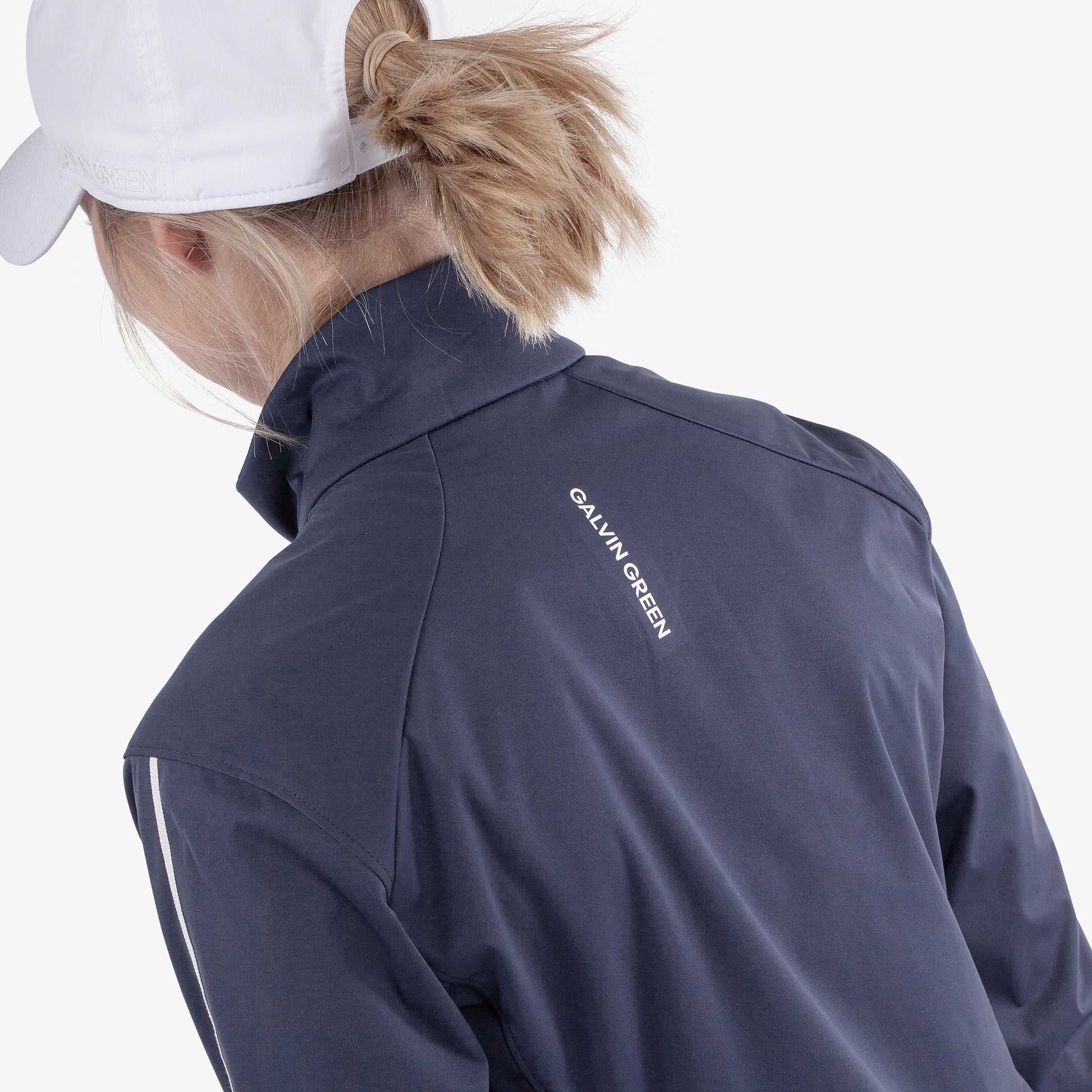 Galvin Green Women's Navy Windproof Jacket with Water Repellent Finish