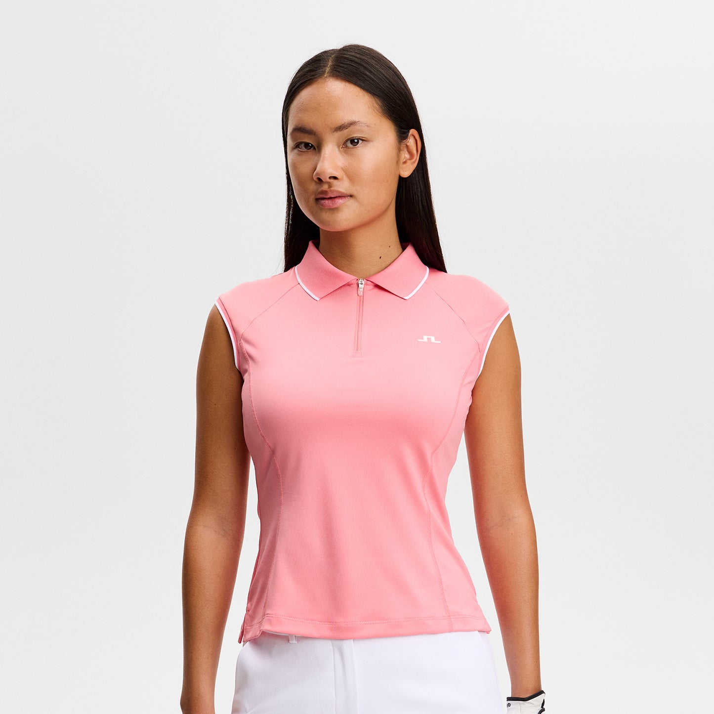 J.Lindeberg Ladies Cap Sleeve Polo for Graceful Performance, On the Course & Beyond