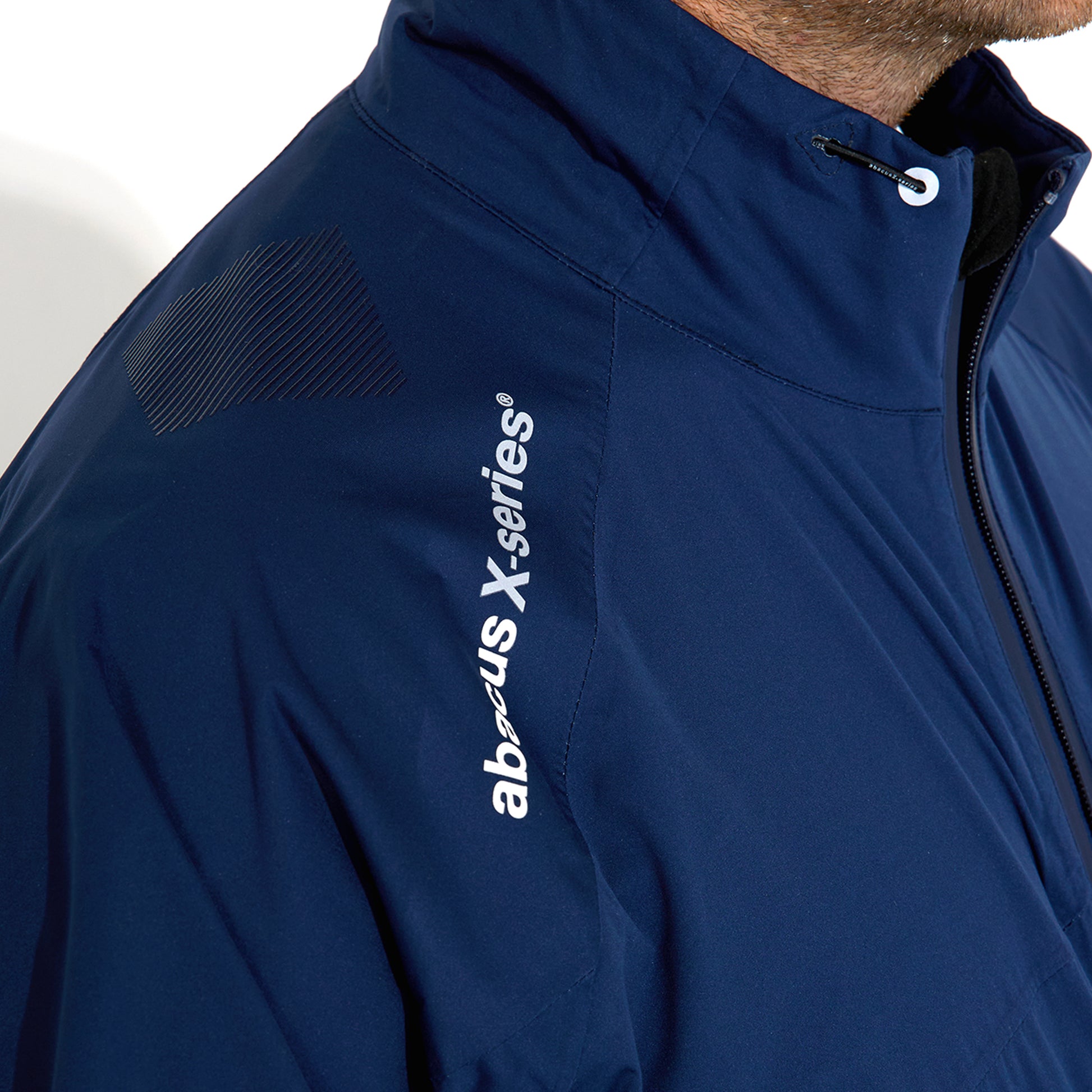 Abacus Mens Pitch 37.5 Technology Rain Jacket in Navy