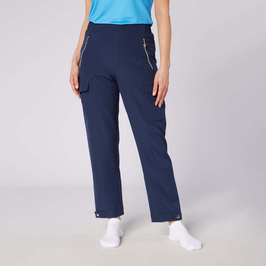 Swing Out Sister Ladies Navy Cargo Style Trousers For Function & Fashion with Every Swing