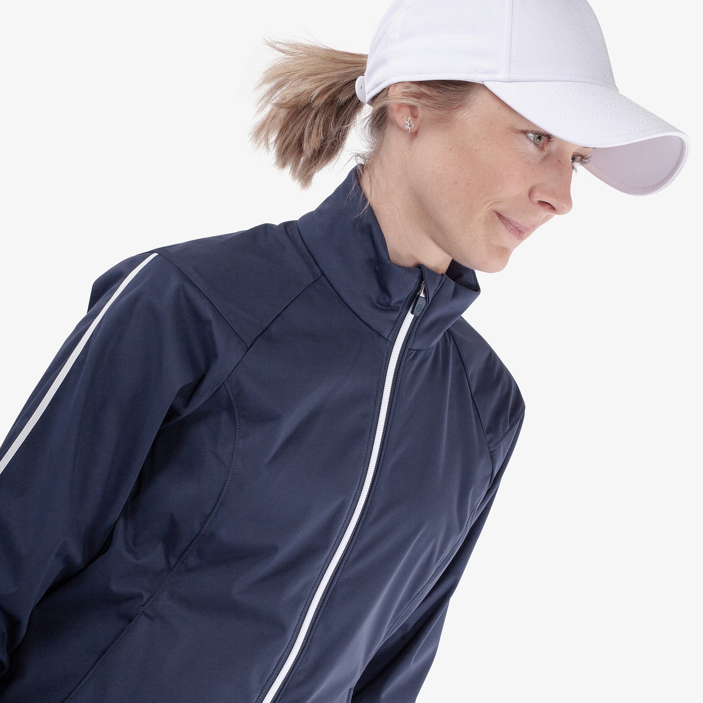 Galvin Green Women's Navy Windproof Jacket with Water Repellent Finish