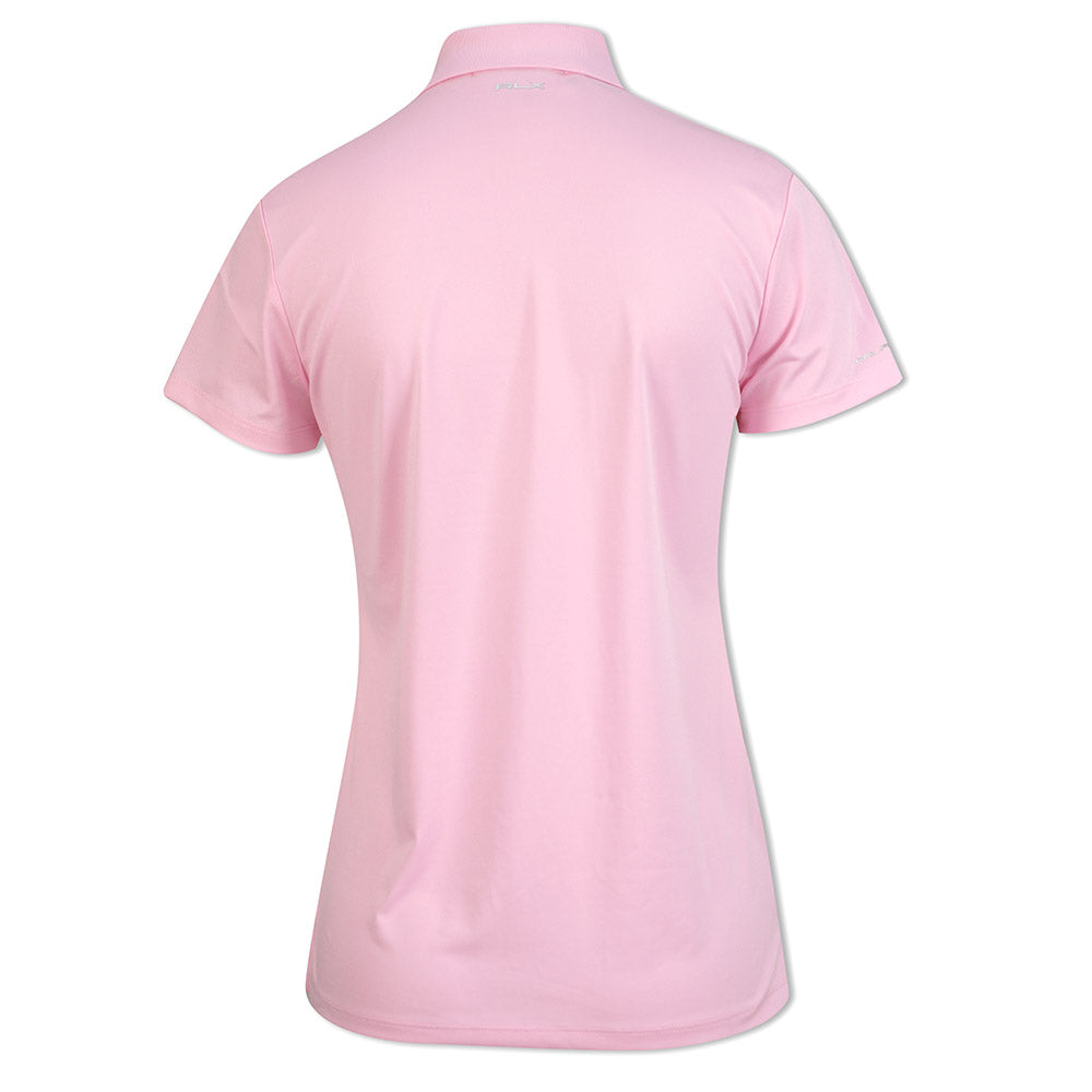 Ralph Lauren Ladies Short Sleeve Pique Polo in Taylor Rose Last One Small Only Left