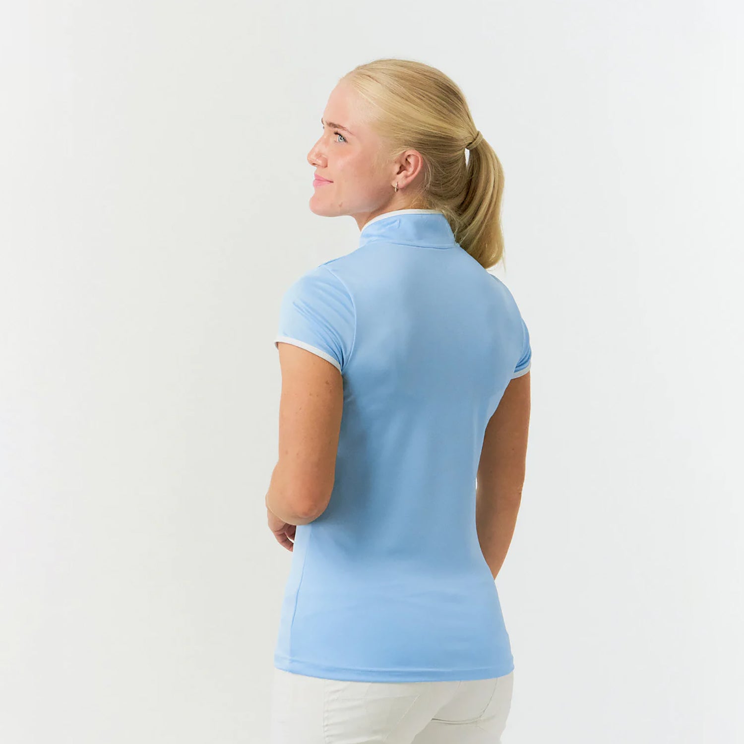 Pure Golf Bloom Ladies Cap Sleeve Polo Shirt