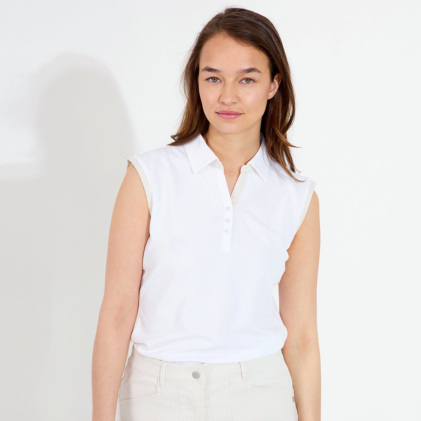 Abacus Ladies DryCool Sleeveless Polo - Chic Comfort on the Course