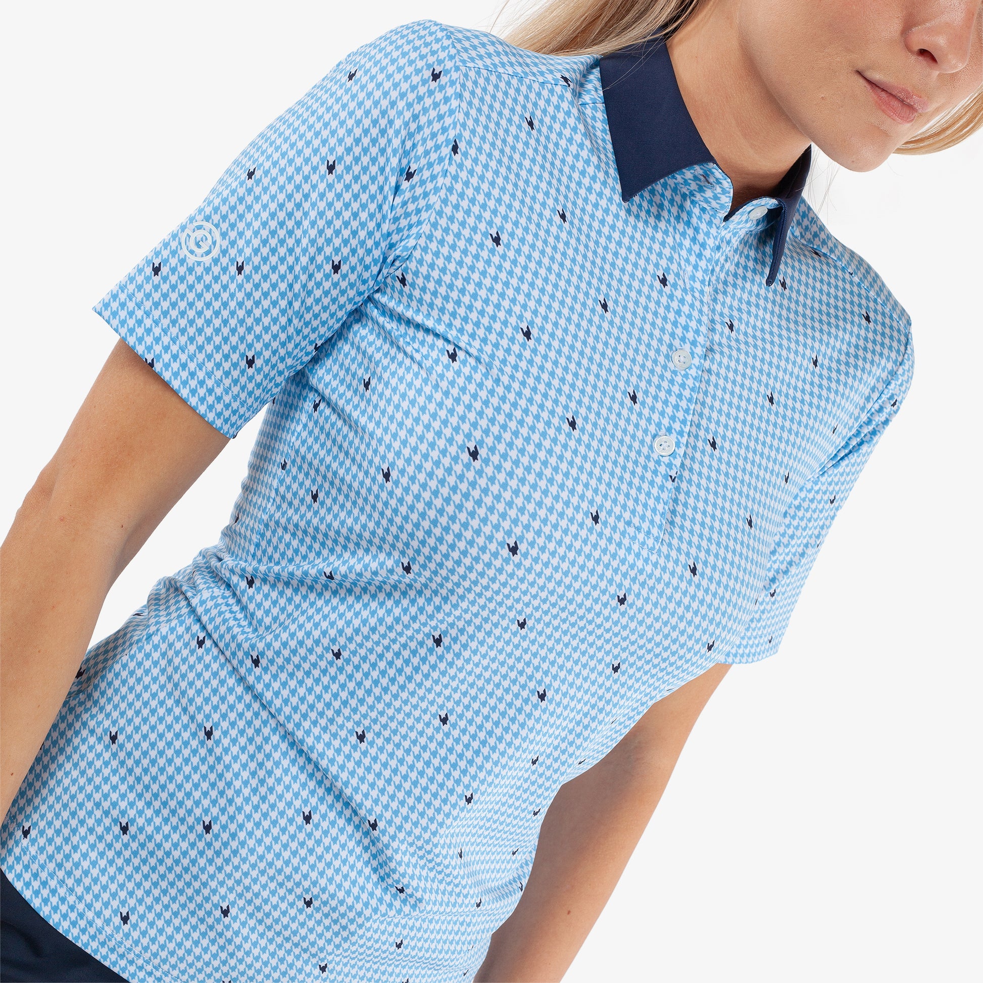 Galvin Green Women's Houndstooth Check Polo