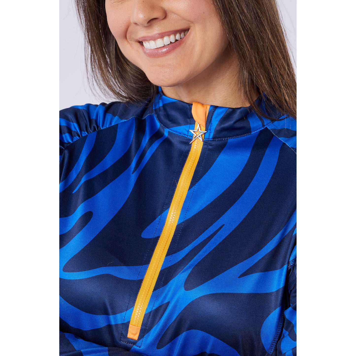 Swing Out Sister Ladies Elaine 1/4 Zip in Tigers Eye
