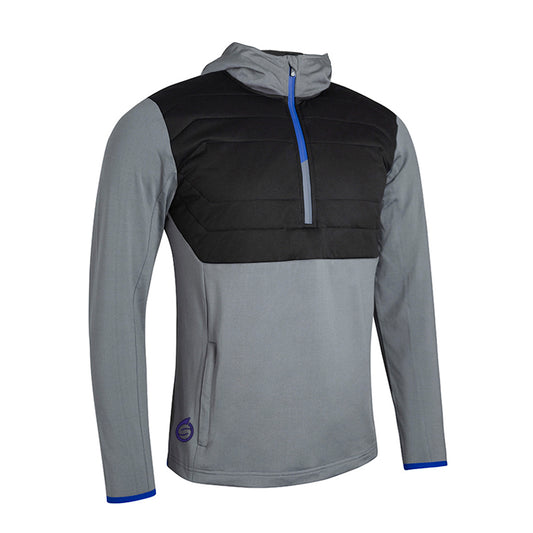 Sunderland Mens Hybrid Showerproof Mid-Layer with Contrast Quilted Panels and Hood