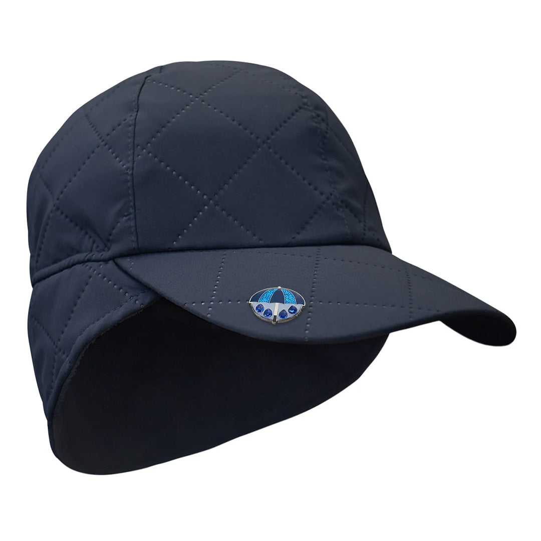 Surprizeshop Ladies Fleece Lined Waterproof Cap in Navy