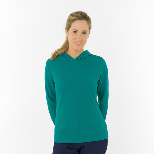 Pure Ladies Textured Fabric Hoodie