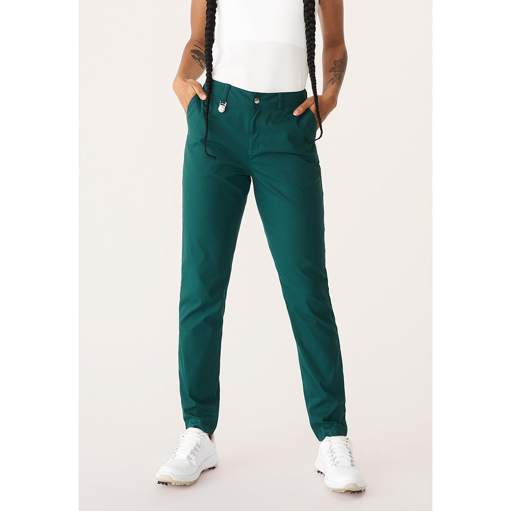 Rohnisch Ladies Slim-Fit Deep Teal Trousers – GolfGarb