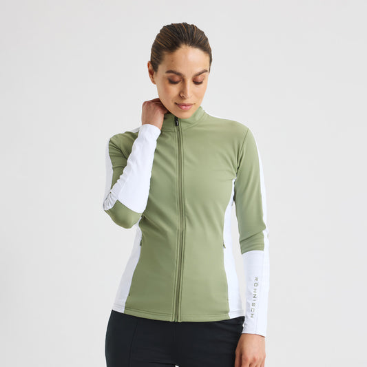 Rohnisch Ladies Sage Green Mid-Layer Golf Jacket