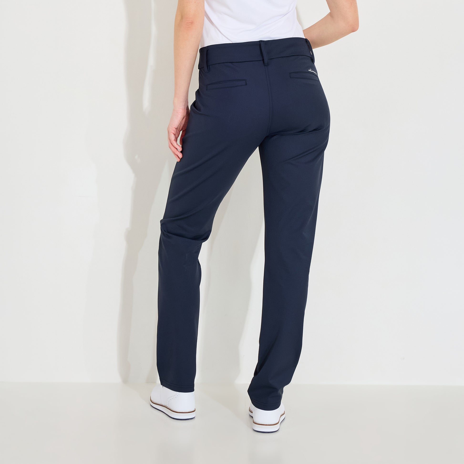 Abacus Ladies Pull-On Midwaist Trousers in Navy- Effortless Style & Performance