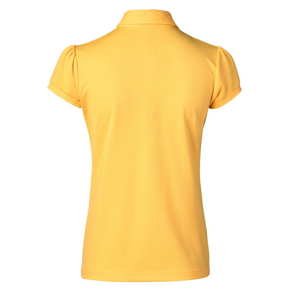 Daily Sports Ladies Sheer Cap Sleeve Polo in Sunset - Last One XS Only Left