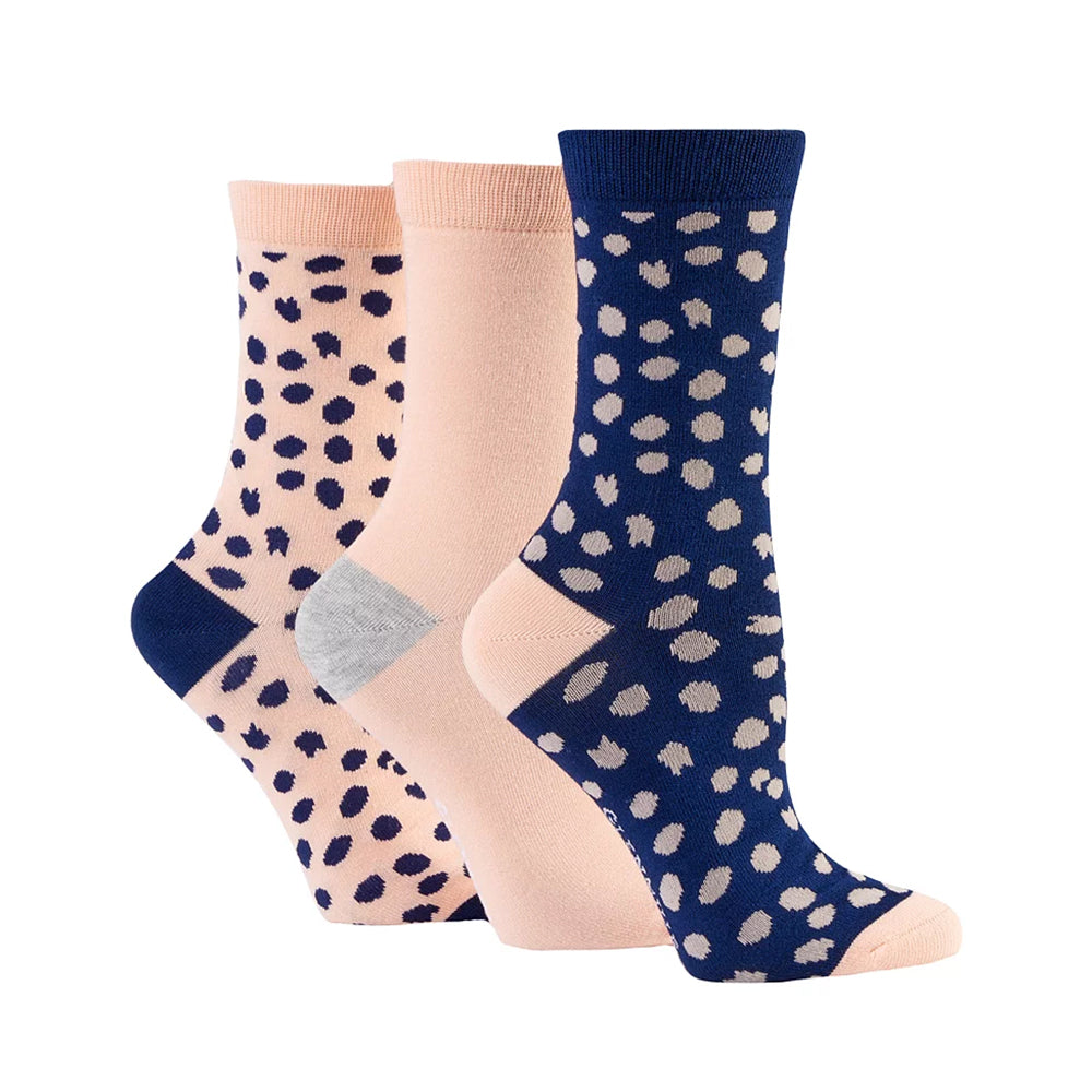 Glenmuir Ladies 3-Pair Pack of Bamboo Socks in Christmas Inspired Gift Box