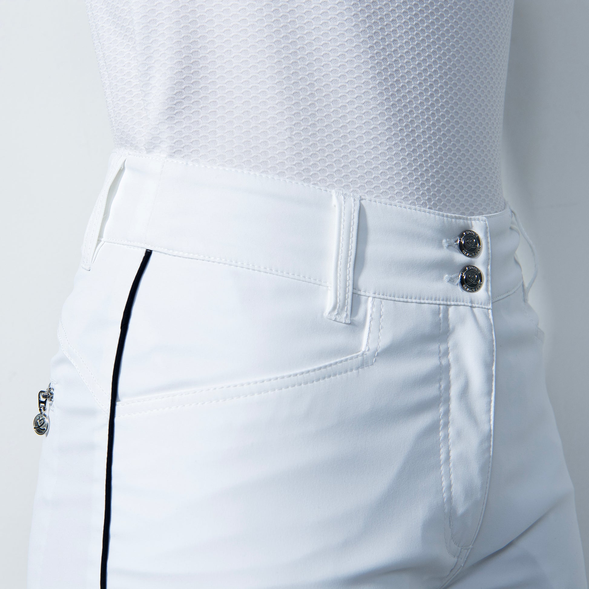 Daily Sports Ladies Glam Ankle Trouser in White