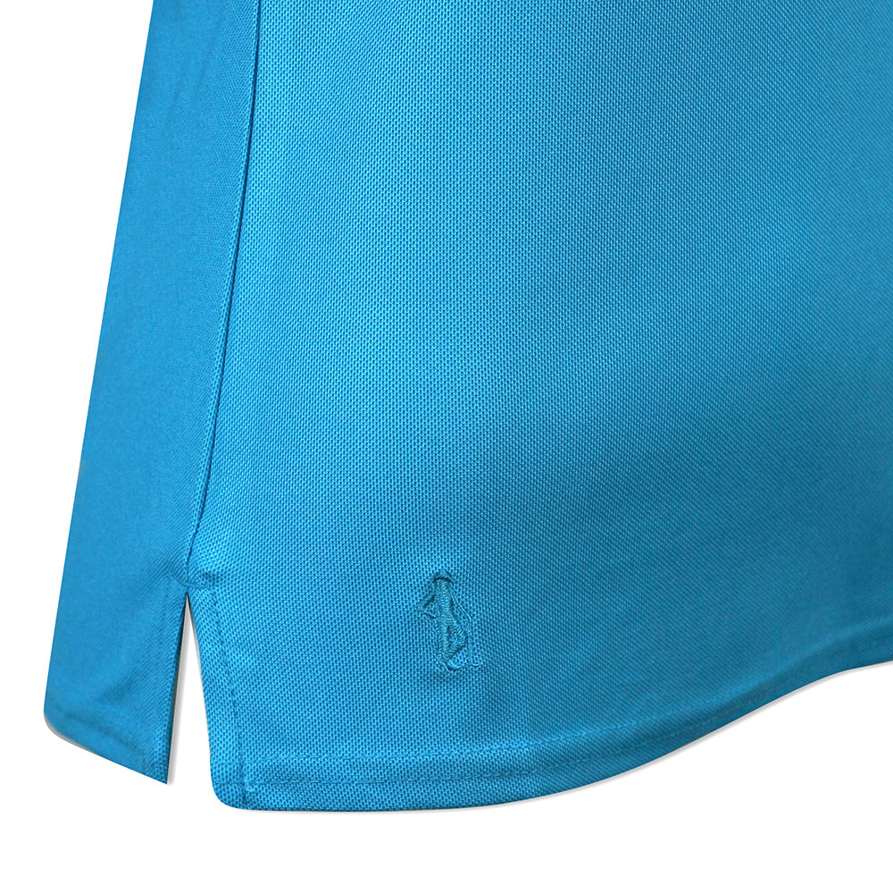 Glenmuir Ladies Sleeveless Pique Polo with Stretch in Cobalt