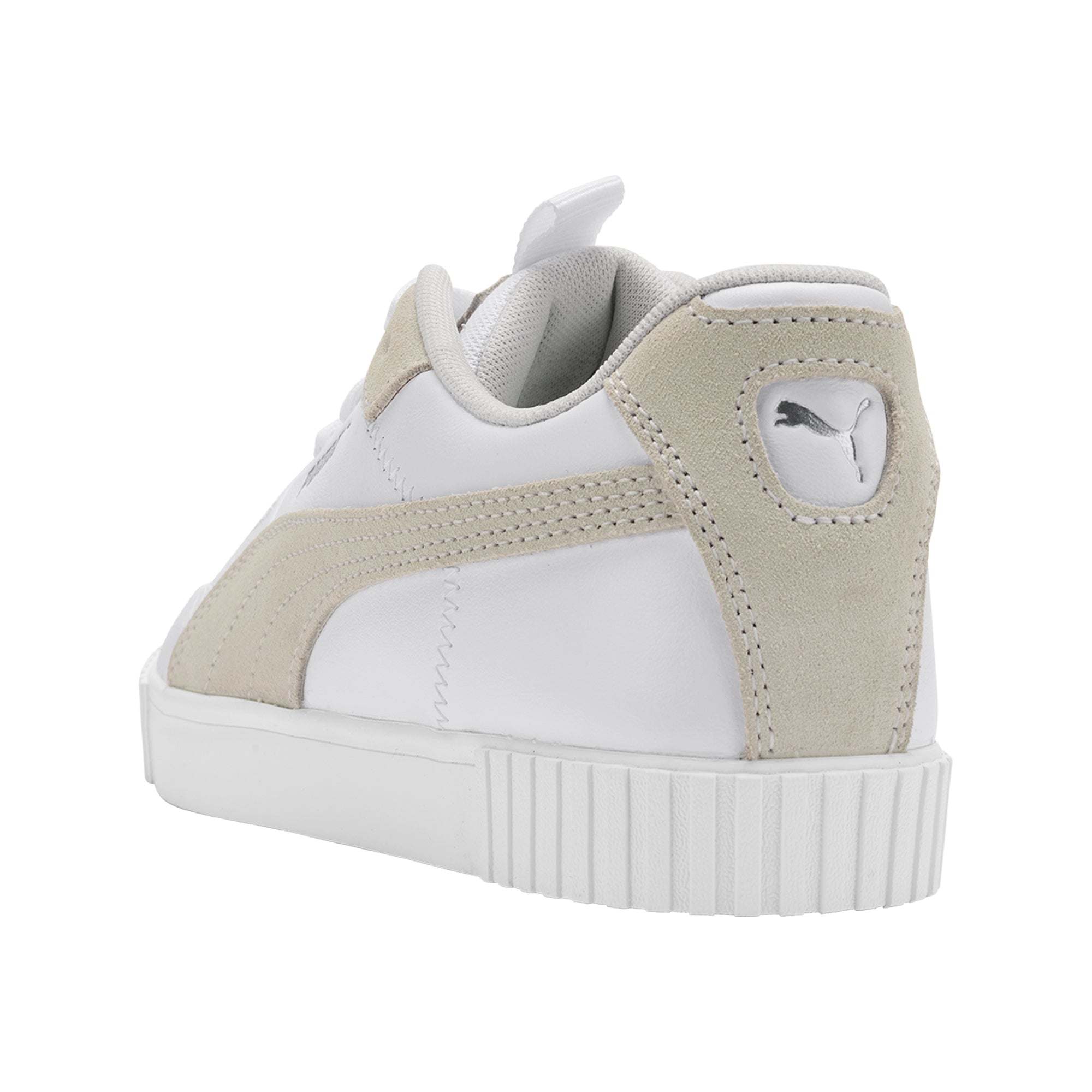 Puma Cali G women's spikeless golf shoe in white and beige