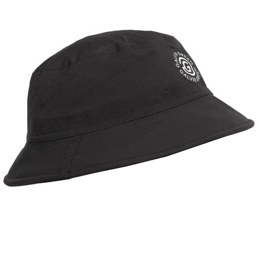 Galvin Green Ladies Black Waterproof Bucket Hat with PERTEX® Shield Stretch