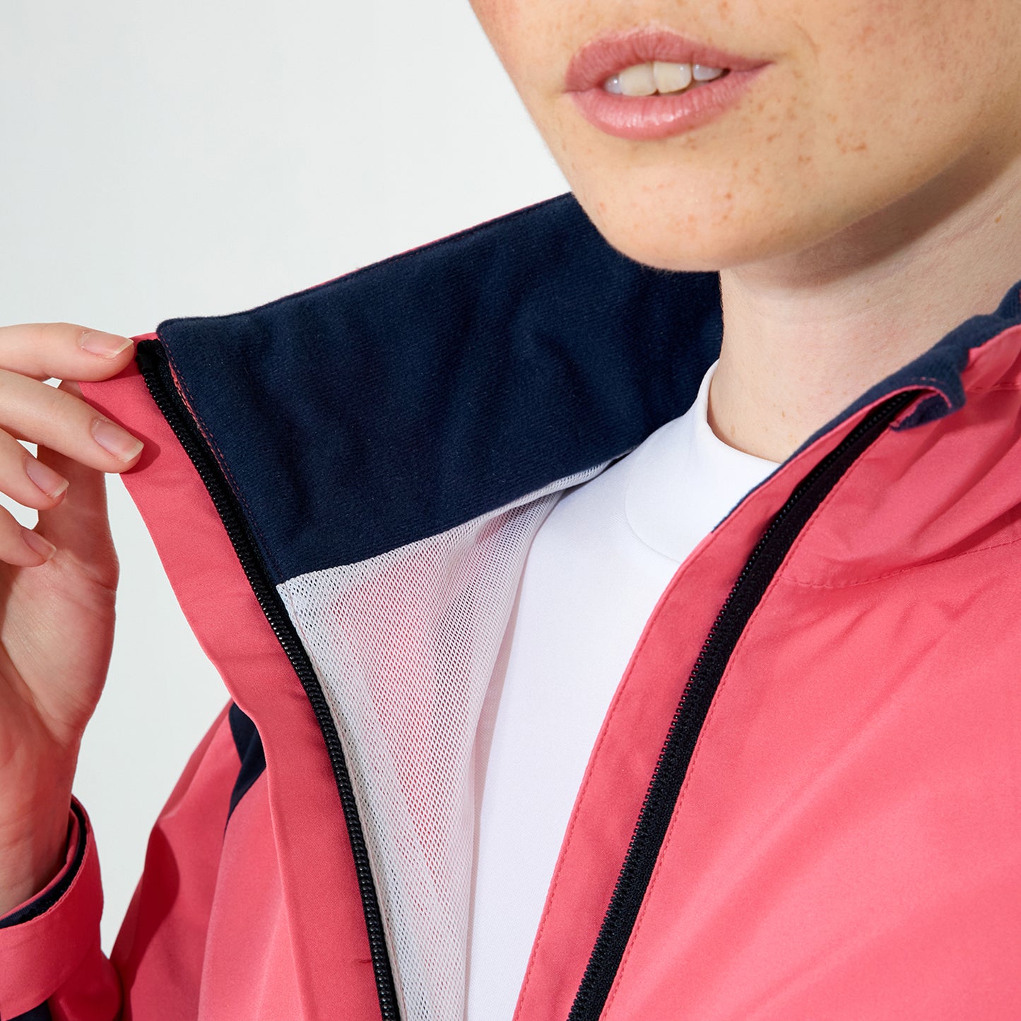 Abacus Ladies Links Stretch Rain Jacket with Colour Block Detailing