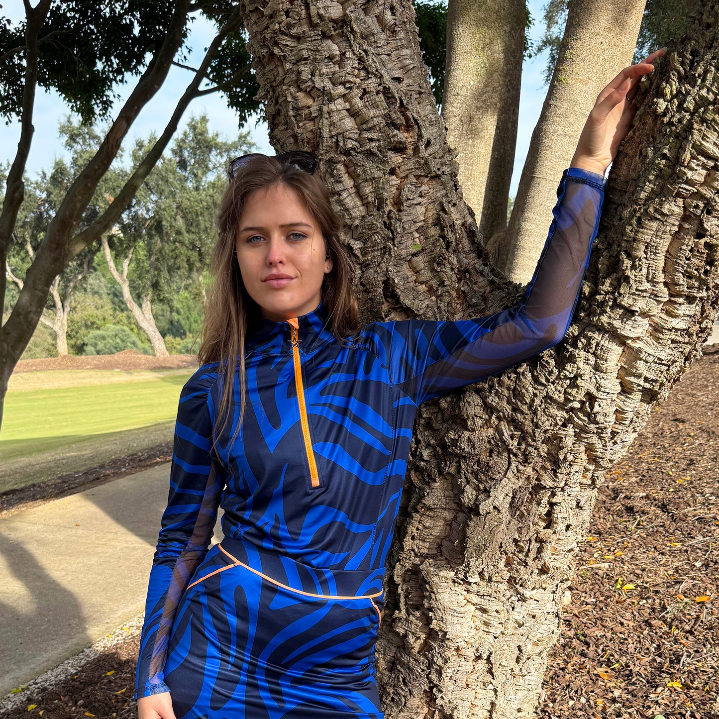 Swing Out Sister Ladies Elaine 1/4 Zip in Tigers Eye