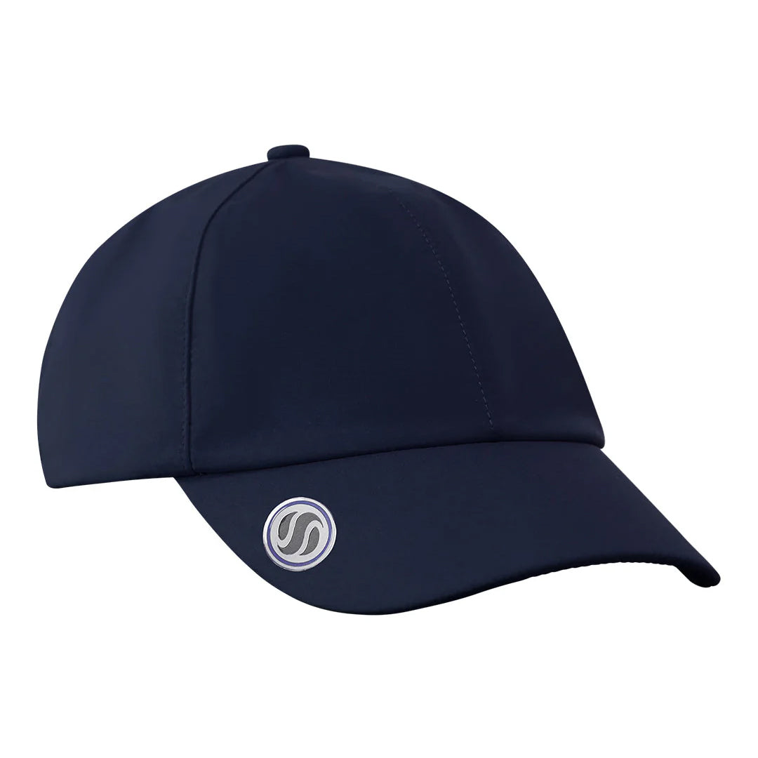 Surprizeshop Ladies Navy Waterproof Golf Cap with Magnetic Ball Marker