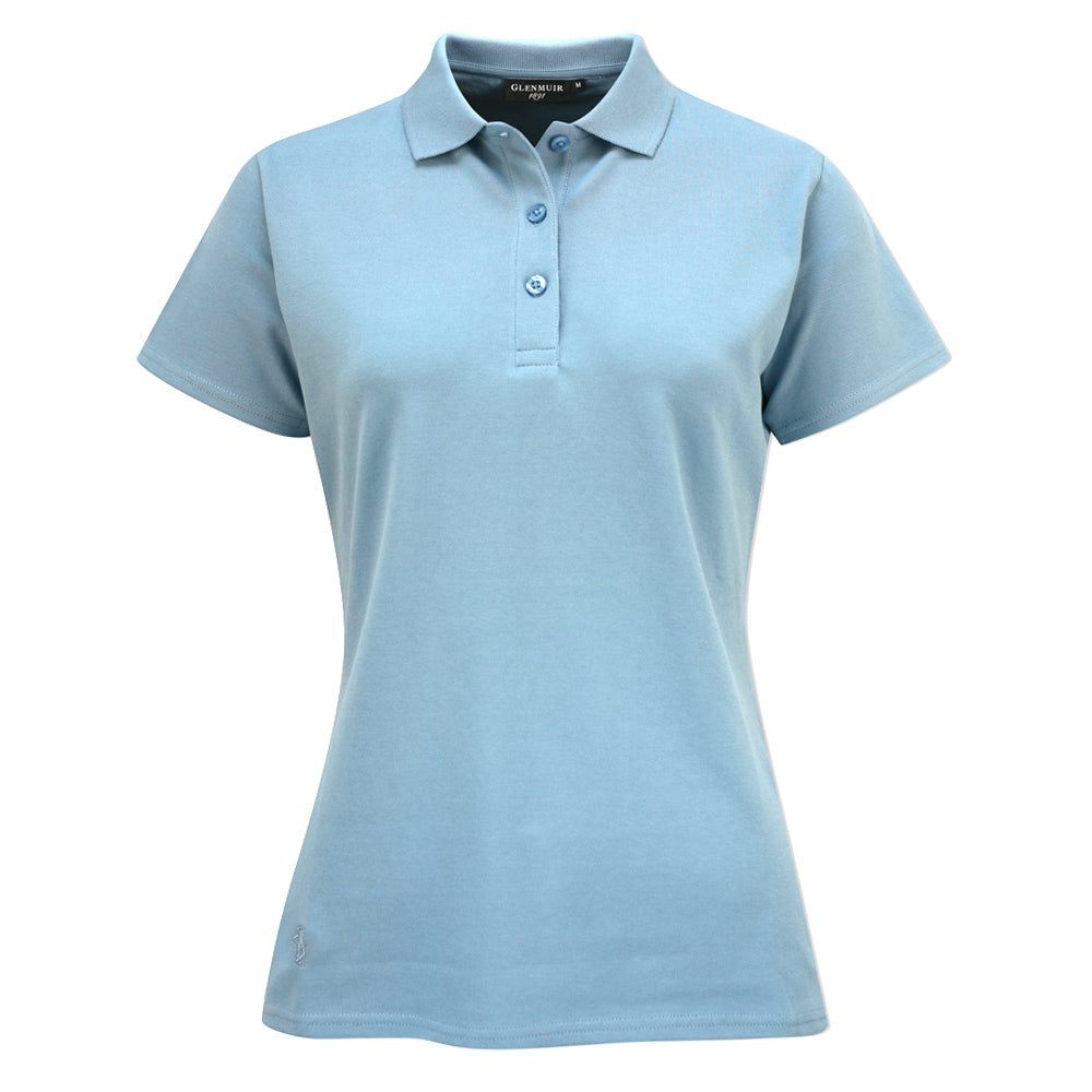Glenmuir Ladies Pique Knit Short-Sleeve Polo with Soft Cotton Finish in Paradise