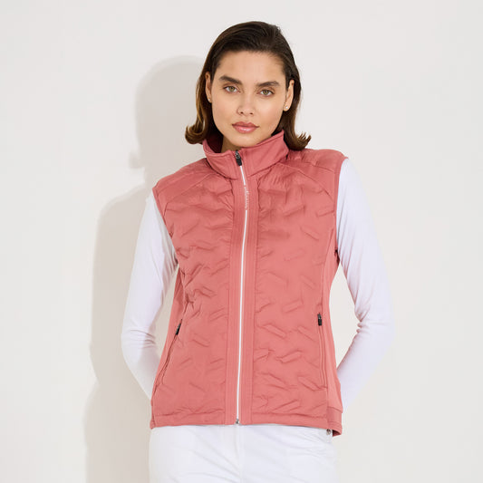 Abacus Ladies Quilted Gilet with Stretch Side Panels