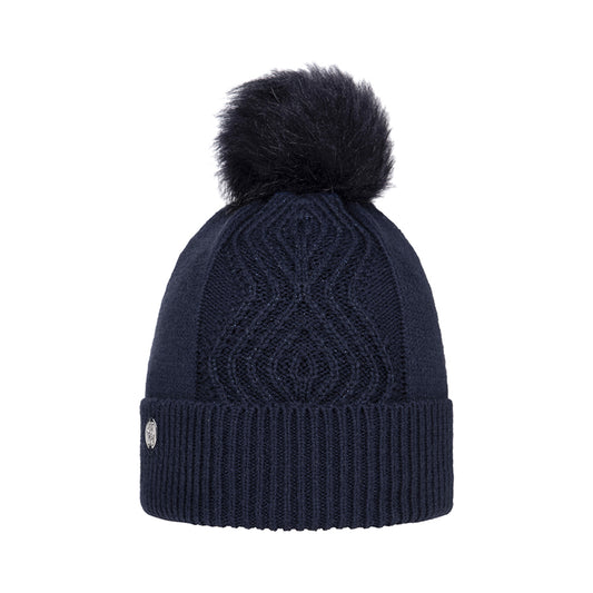 Glenmuir Ladies Thermal Lined Bobble Hat in Navy