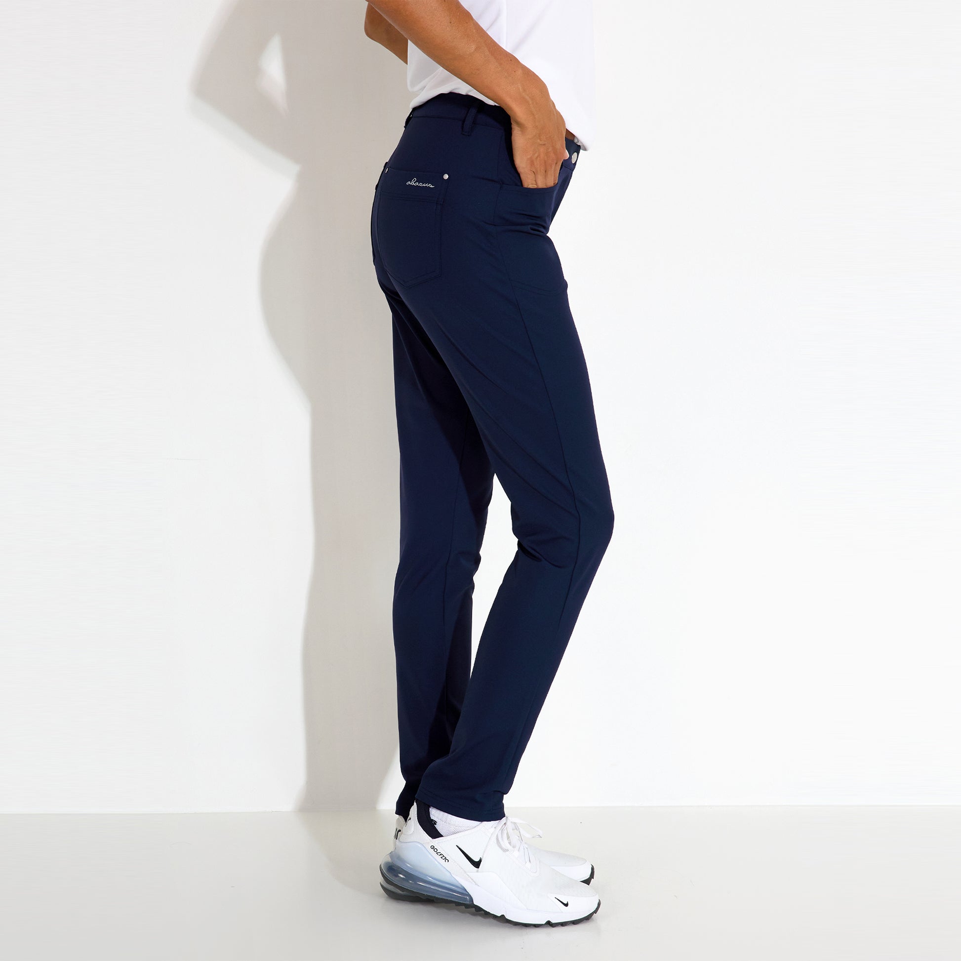 Abacus Ladies Elite High Waist Trousers in Navy
