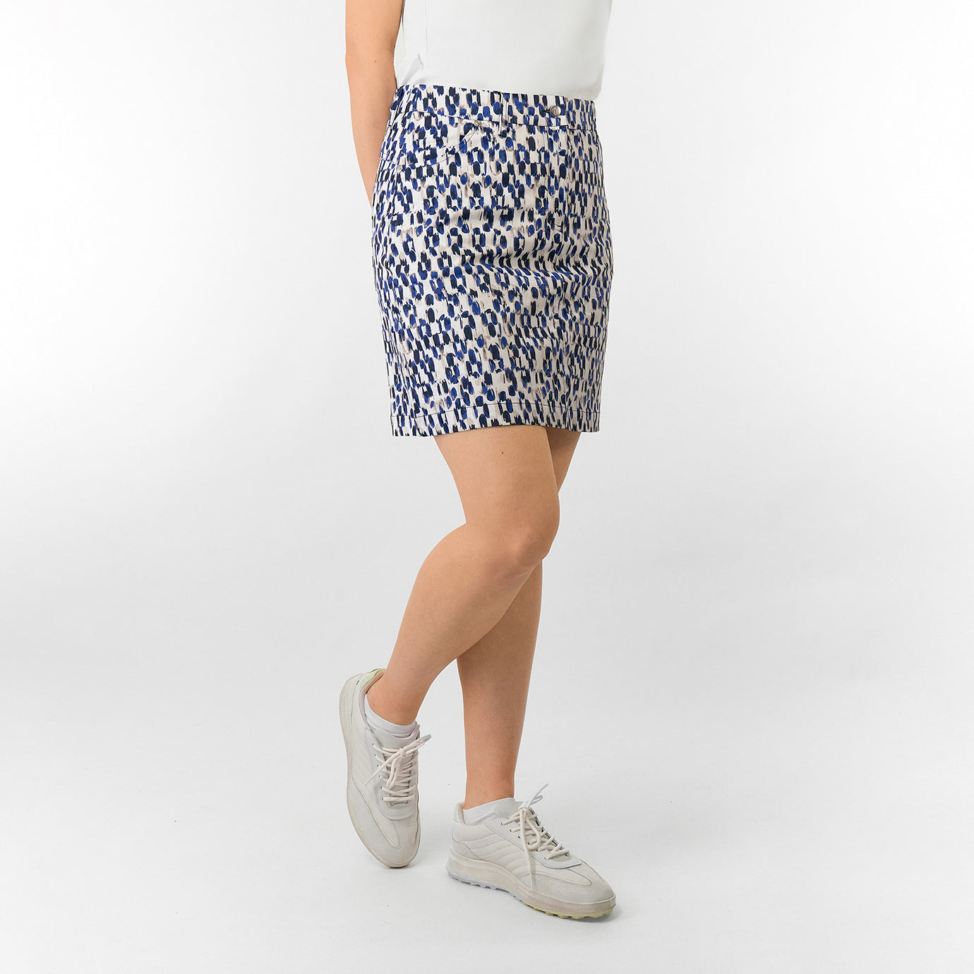 Pure Golf Ladies Skort in  Abstract Dash Print - Built for Movement & Style