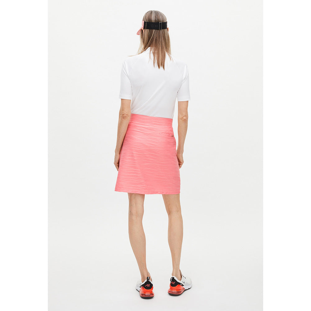 Rohnisch Ladies Textured Rose Pull-On Stretch Skort