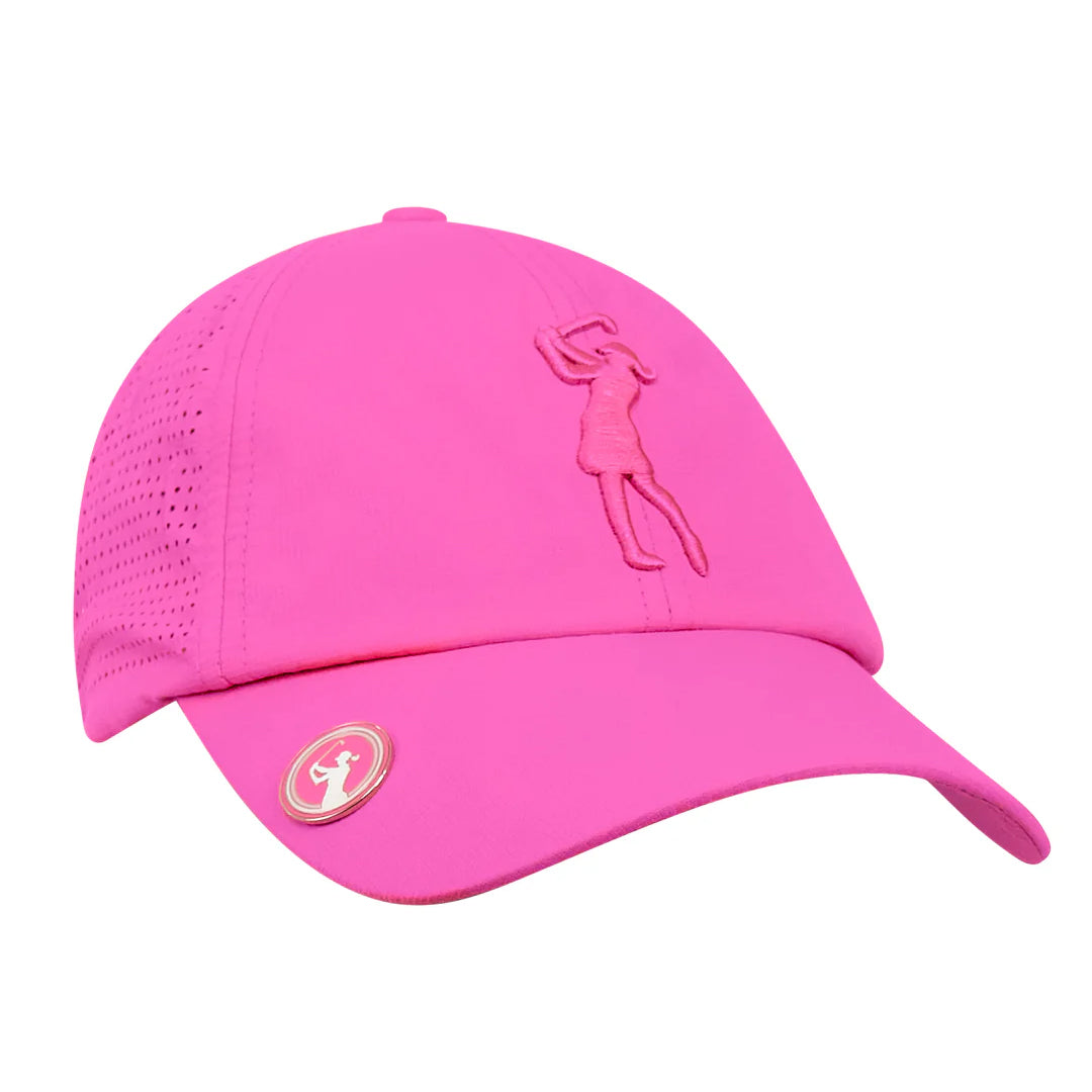 Surprizeshop Ladies Vented Golf Cap with Magnetic Ball Marker