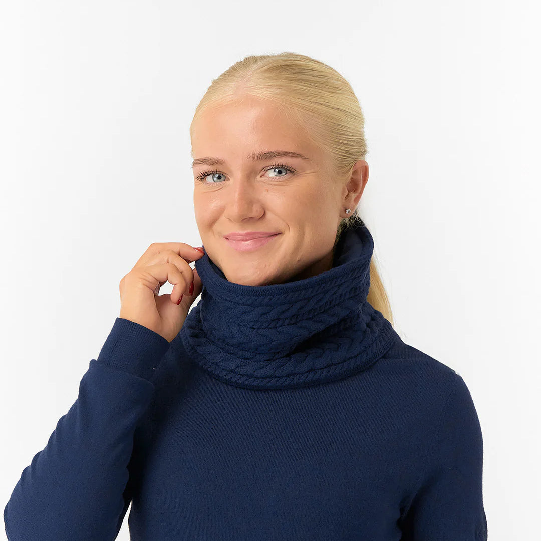 Surprizeshop Ladies Navy Fleece Lined Waterproof Snood