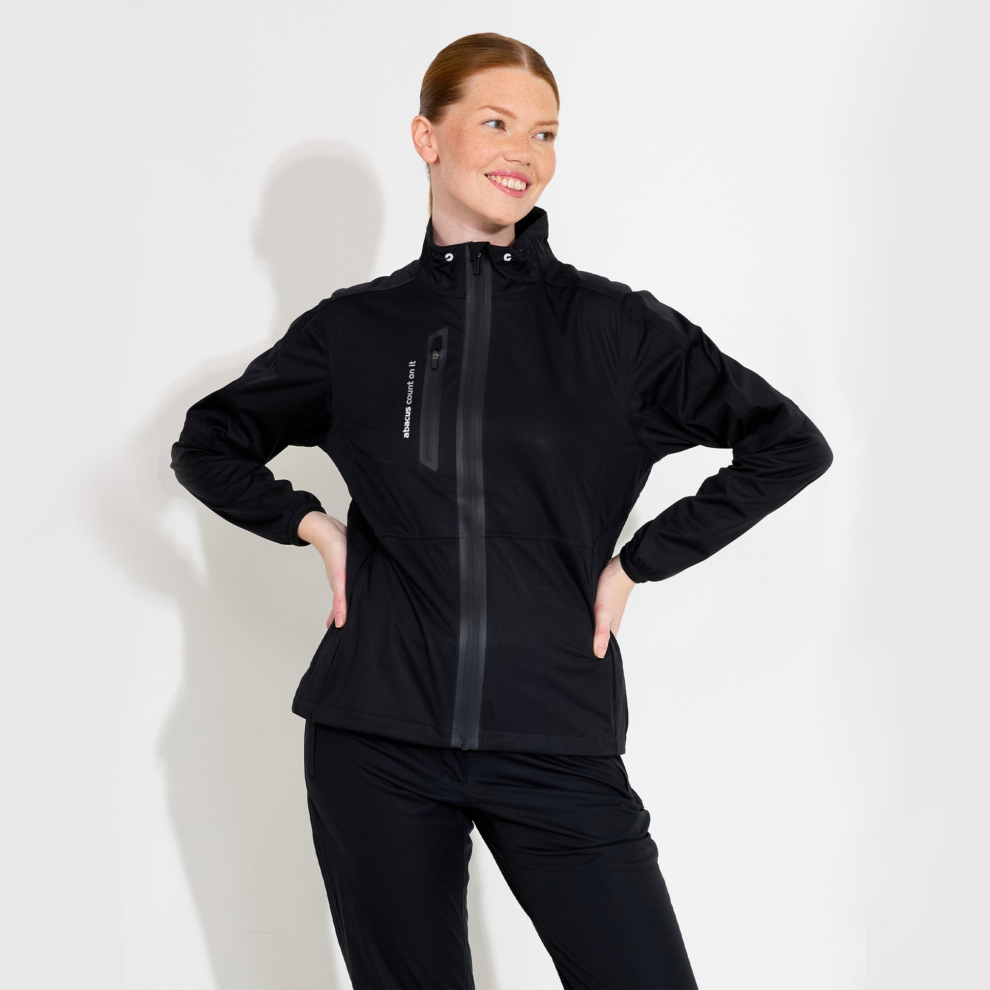 Abacus Ladies Bounce Waterproof Jacket in Black