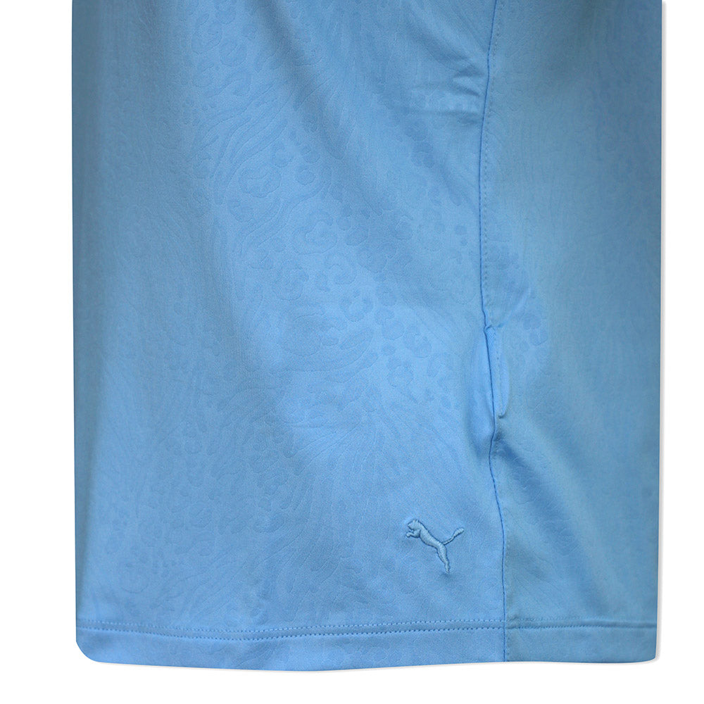 Puma Golf Ladies Debossed Animal Print Short Sleeve Polo