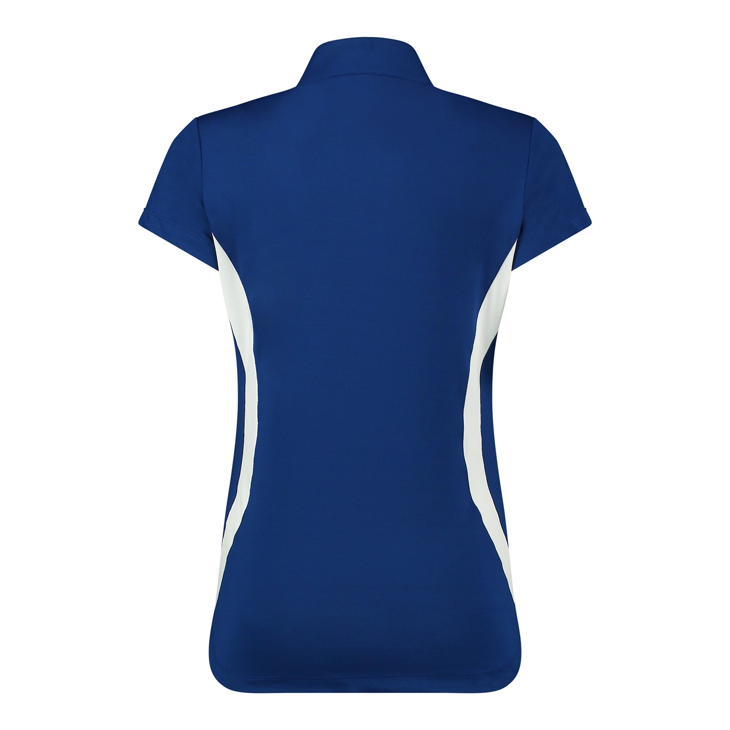 Daily Sports Ladies Cap Sleeve Polo Shirt with Contoured Side Panels in Spectrum Blue