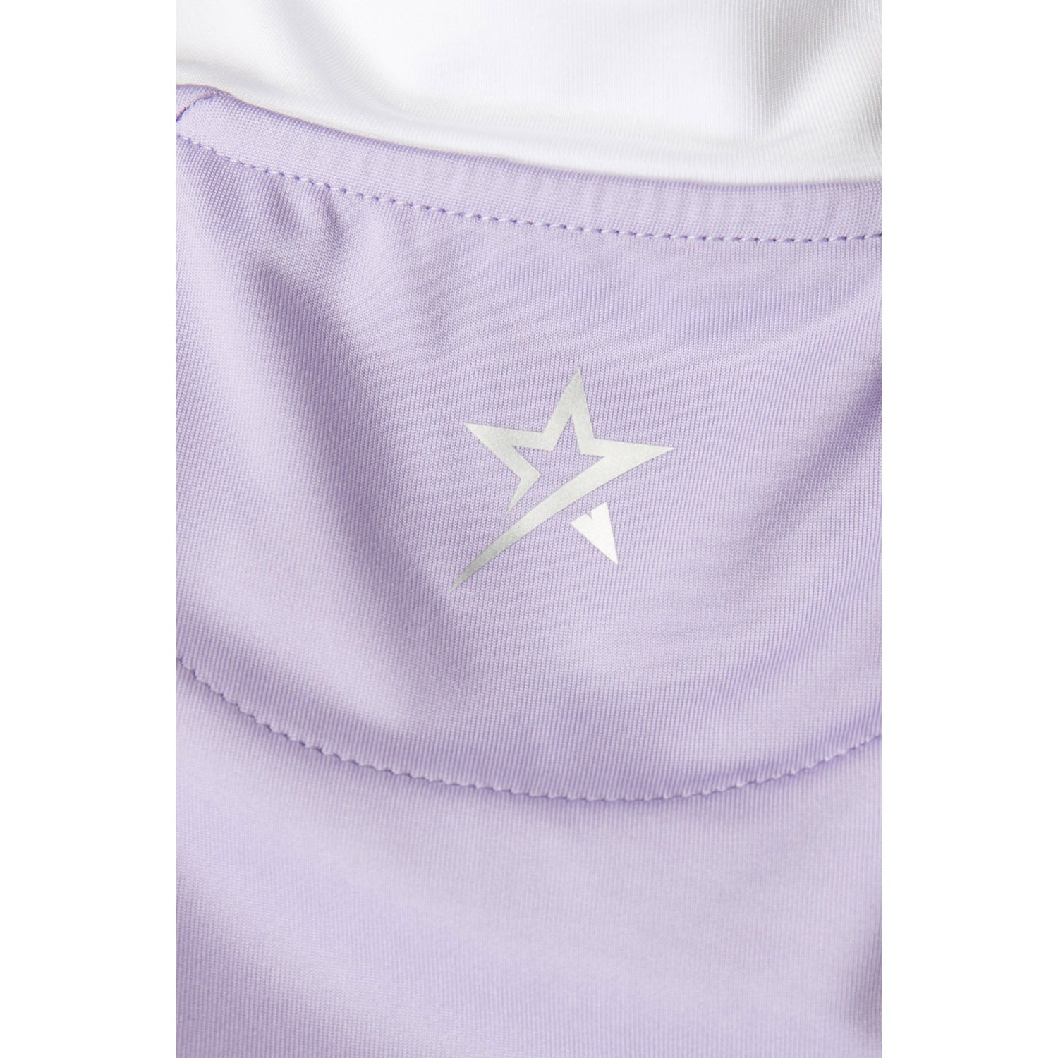 Swing Out Sister Ladies Cap Sleeve Polo with Ruched detail in Digital Lavender