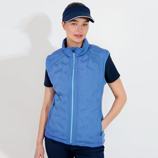 Abacus Ladies Quilted Gilet with Stretch Side Panels