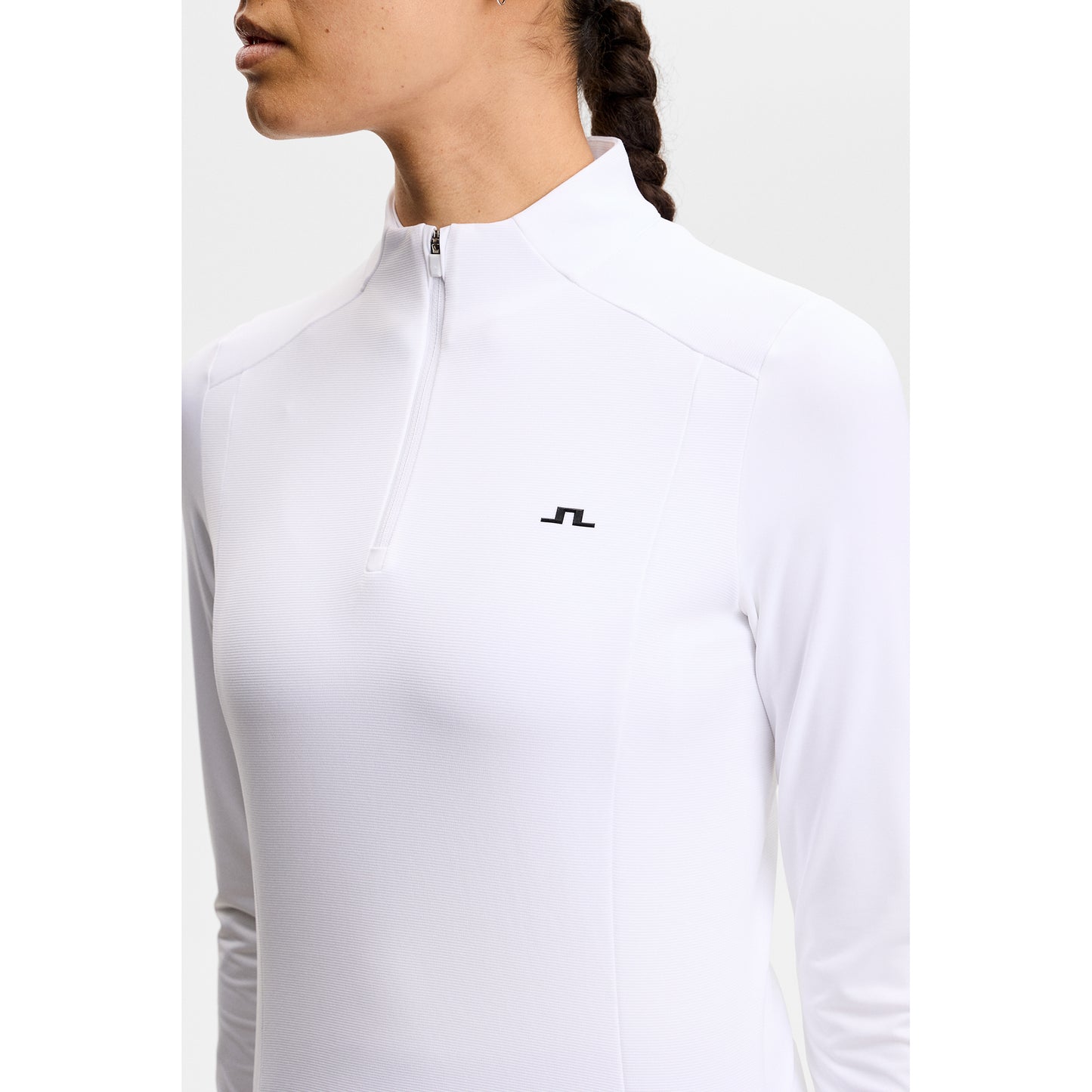 J.Lindeberg Ladies 1/4 Zip Mid-Layer - Lightweight Warmth for Active Days