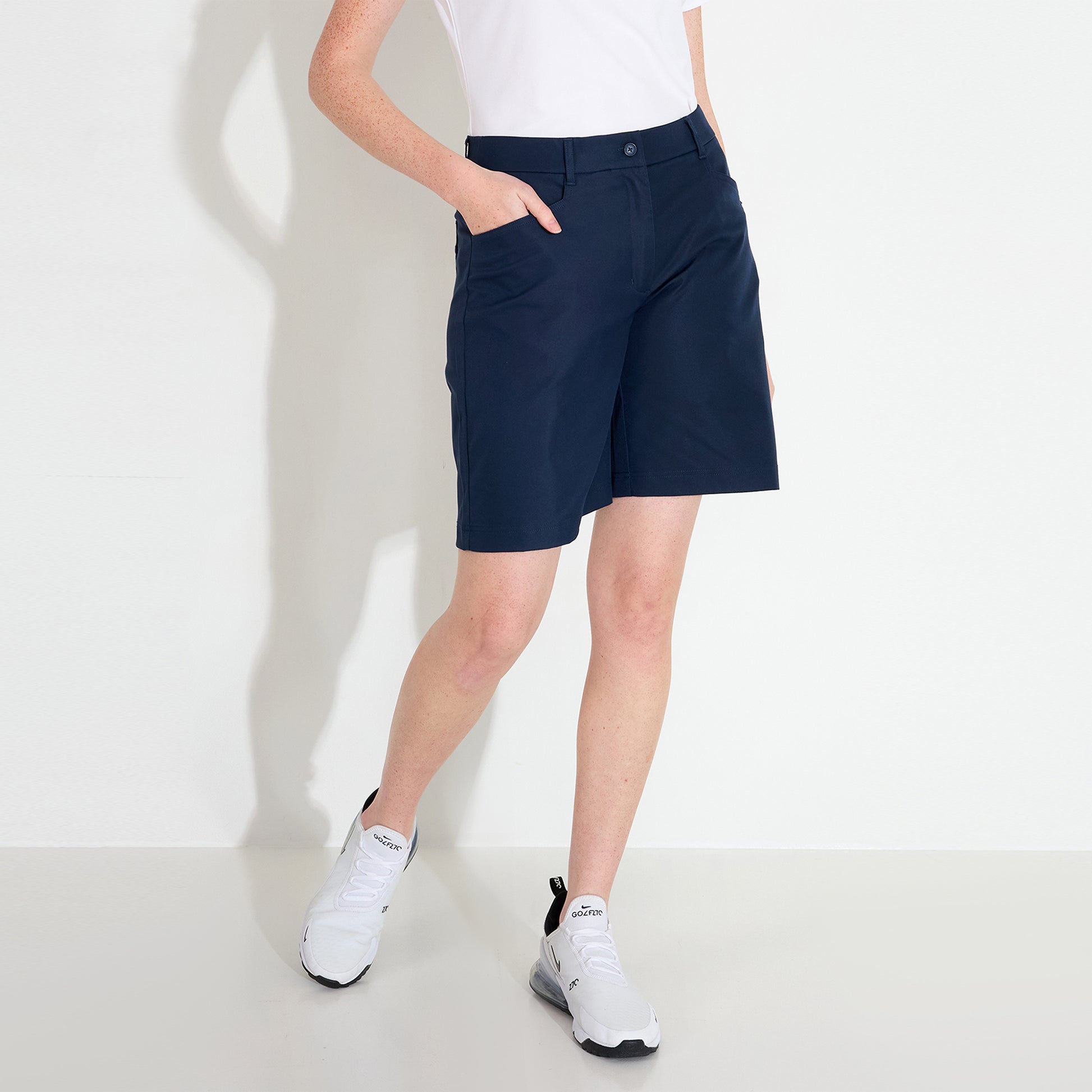 Abacus Ladies Classic Wide Shorts in Navy - Effortless Style & Performance